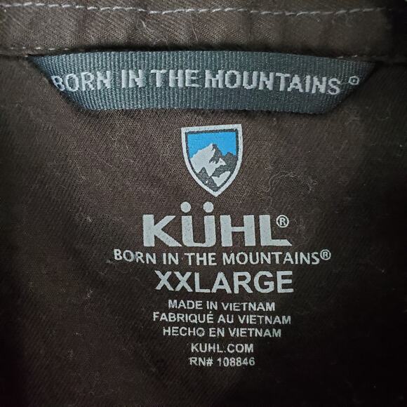 Kuhl Mens Disordr Flannel Shirt Long Sleeve Button Down Size XXLarge - Picture 3 of 10